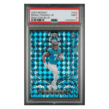 Brian Thomas Jr PSA 9 2024 Panini Mosaic Reactive Blue Rookie RC Card #323