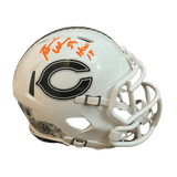 Brian Urlacher Chicago Bears Autographed Mini Salute to Service Helmet w/HOF Inscription- Beckett COA