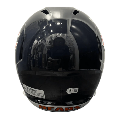 Brian Urlacher Chicago Bears Autographed Full Size Replica Helmet with Inscription - Beckett