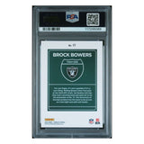 Brock Bowers PSA 10 2024 Panini Donruss Downtown! Rookie RC Card #17