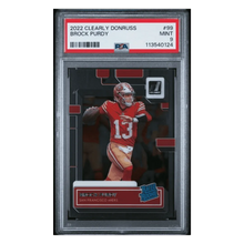 Brock Purdy PSA 9 2022 Panini Clearly Donruss Rated Rookie Card #99