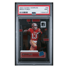Brock Purdy PSA 9 2022 Panini Clearly Donruss Rated Rookie Card #99