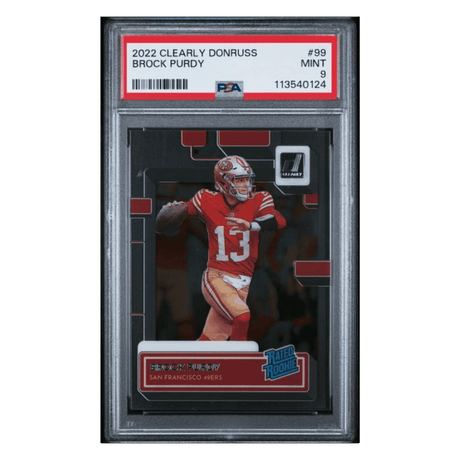 Brock Purdy PSA 9 2022 Panini Clearly Donruss Rated Rookie Card #99