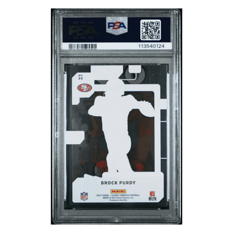 Brock Purdy PSA 9 2022 Panini Clearly Donruss Rated Rookie Card #99