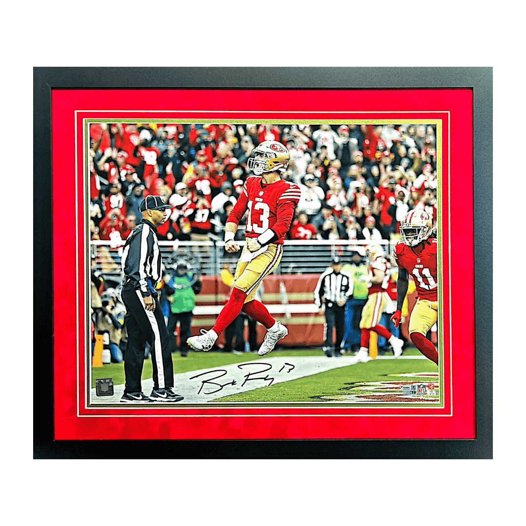 Brock Purdy San Francisco 49ers Autographed Framed 16x20 Photo - Fanatics COA