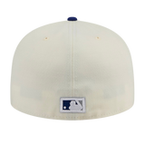 Brooklyn Dodgers Cooperstown Collection Chrome New Era Cream 59FIFTY Fitted Hat