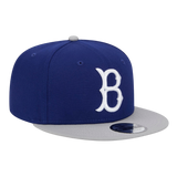 Brooklyn Dodgers Official Team Color New Era Royal/Grey 9FIFTY Adjustable Snapback Hat