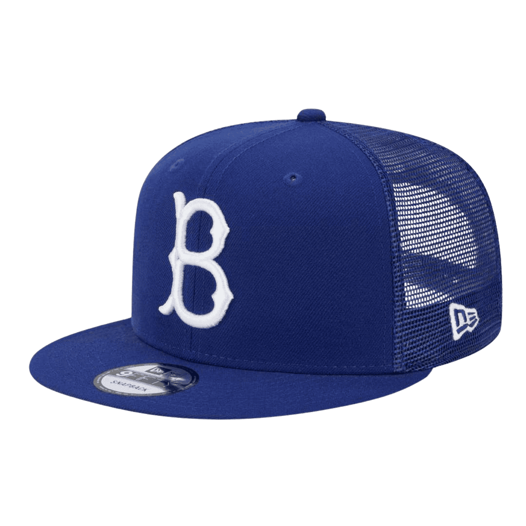 Brooklyn Dodgers Trucker Meshback New Era Royal 9FIFTY Adjustable Snapback Hat
