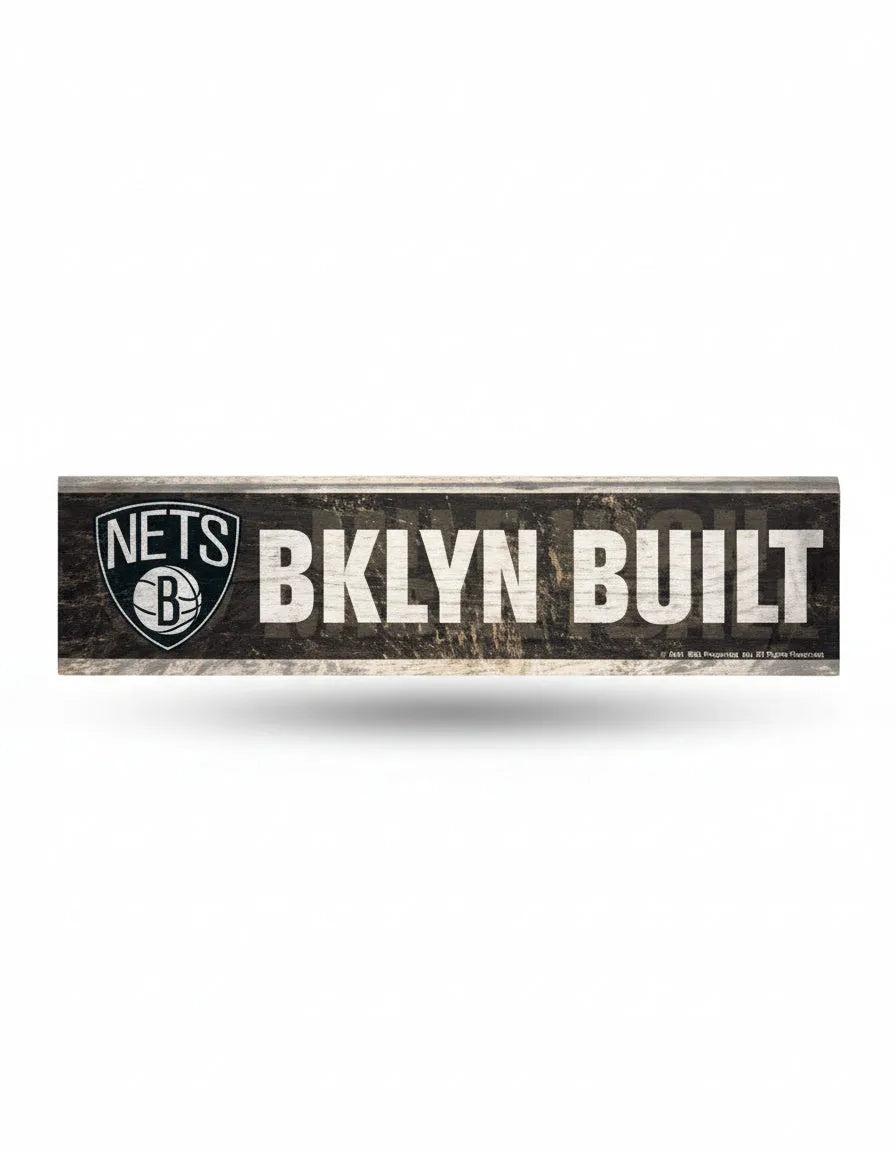 Brooklyn Nets Wooden Magnet 1.5" x 6"