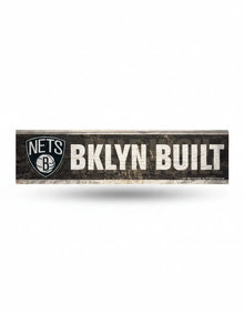 Brooklyn Nets Wooden Magnet 1.5" x 6"
