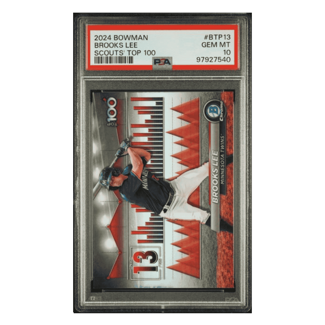 Brooks Lee PSA 10 2024 Topps Bowman Scouts' Top 100 Card #BTP13