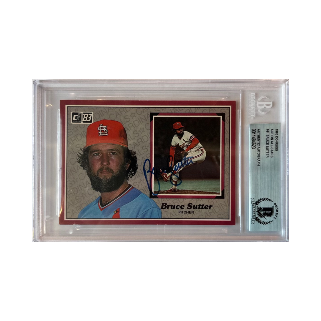 Bruce Sutter Autographed 1983 Donruss Action All-Stars Card