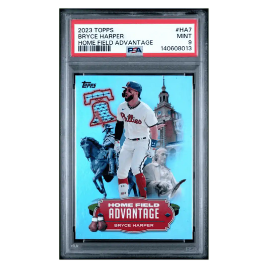 Bryce Harper PSA 9 2023 Topps Home Field Advantage Case Hit Card #HA7