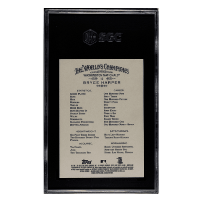 Bryce Harper SGC 10 2012 Topps Allen & Ginter Rookie RC Card #12