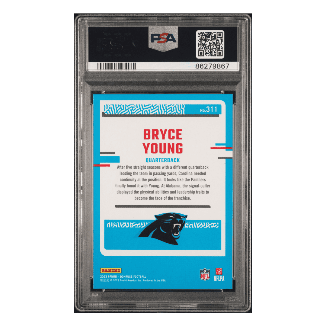 Bryce Young PSA 10 2023 Panini Donruss Rated Rookie Card #311