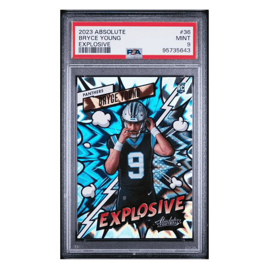 Bryce Young PSA 9 2023 Panini Absolute Explosive Rookie RC Case Hit Card #36