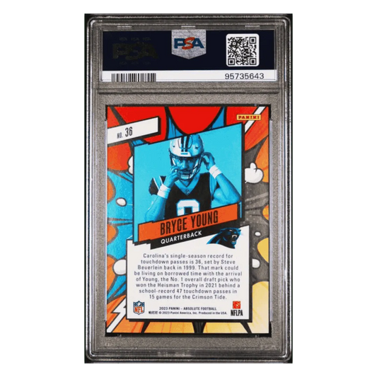 Bryce Young PSA 9 2023 Panini Absolute Explosive Rookie RC Case Hit Card #36
