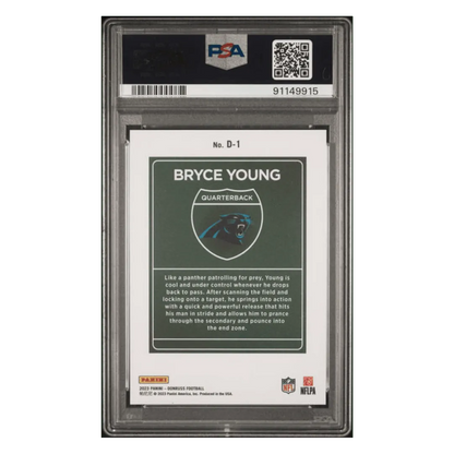 Bryce Young PSA 9 2023 Panini Donruss Downtown! Rookie RC Card #D1