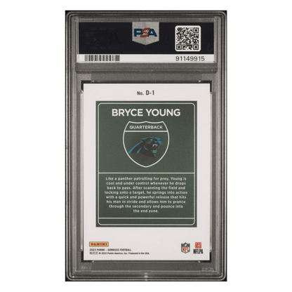 Bryce Young PSA 9 2023 Panini Donruss Downtown! Rookie RC Card #D1