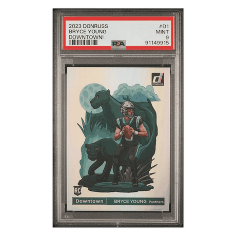 Bryce Young PSA 9 2023 Panini Donruss Downtown! Rookie RC Card #D1