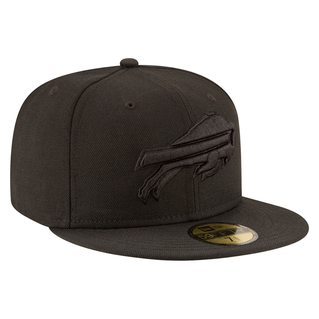 Buffalo Bills Black On Black New Era 59FIFTY Fitted Hat