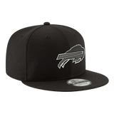 Buffalo Bills Black & White Logo New Era 9FIFTY Adjustable Snapback Hat