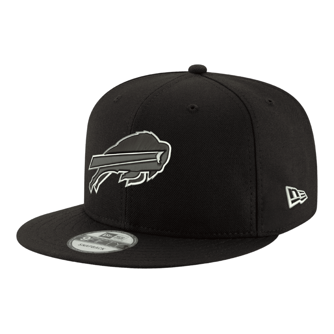 Buffalo Bills Black & White Logo New Era 9FIFTY Adjustable Snapback Hat