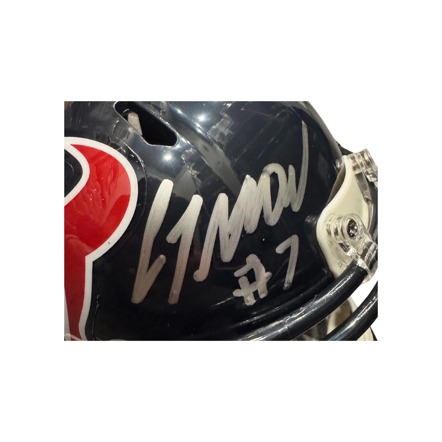 C.J. Stroud Houston Texans Autographed Mini Speed Helmet - Fanatics COA