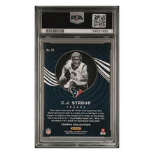 C.J. Stroud PSA 8 2023 Panini Illusions Trophy Collection Wild Card #43