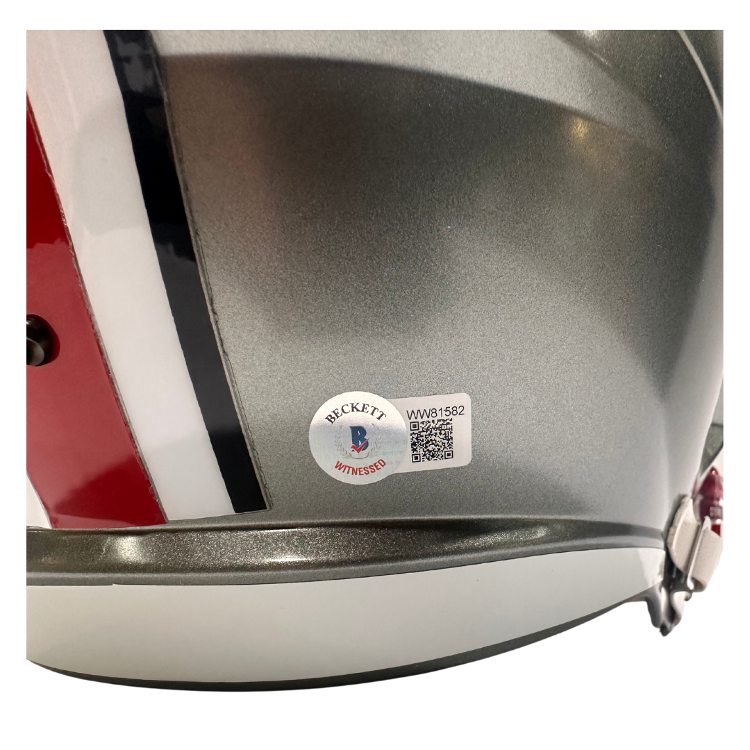CJ Stroud Ohio State Buckeyes Autographed Full Size Flash Speed Replica Helmet - Beckett COA