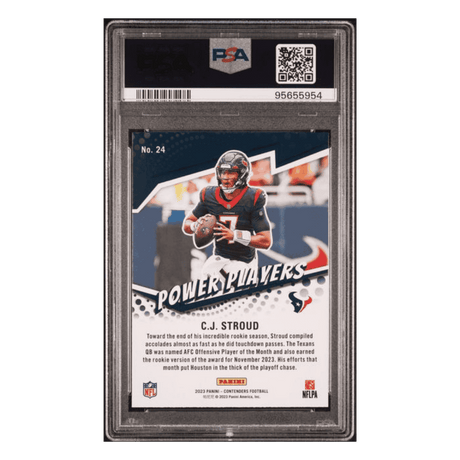 C.J. Stroud PSA 10 2023 Panini Contenders Power Players Rookie RC Card #24