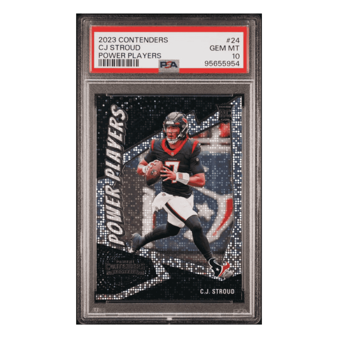C.J. Stroud PSA 10 2023 Panini Contenders Power Players Rookie RC Card #24