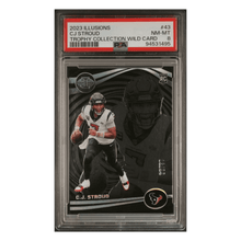 C.J. Stroud PSA 8 2023 Panini Illusions Trophy Collection Wild Card #43