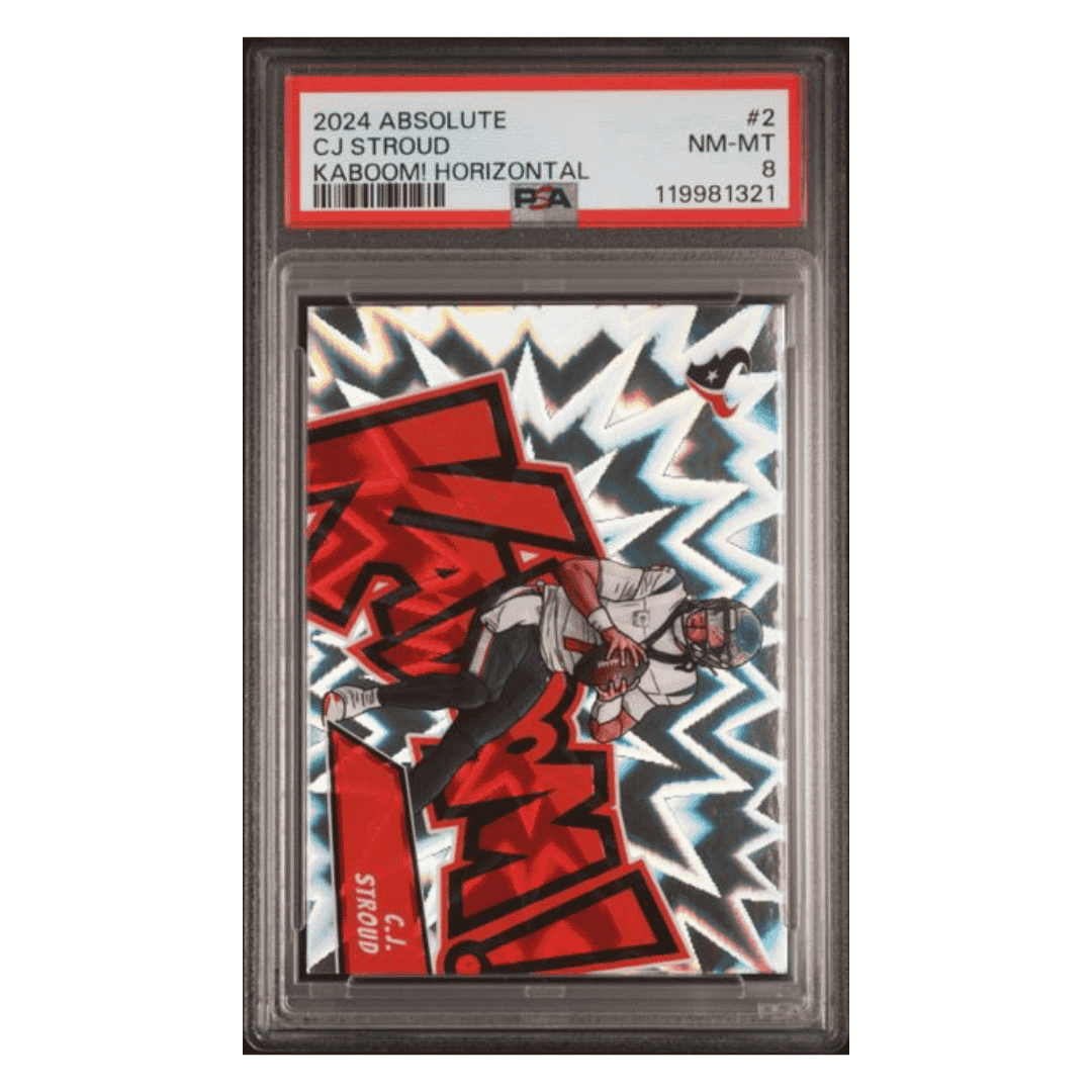 C.J. Stroud PSA 8 2024 Panini Absolute Kaboom! Horizontal Card #2