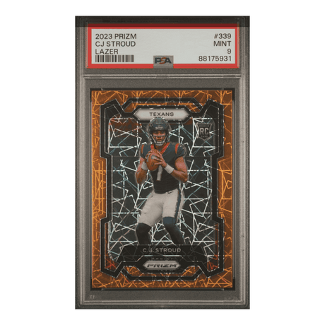 C.J. Stroud PSA 9 2023 Panini Prizm Lazer Rookie RC Card #339
