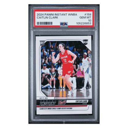 Caitlin Clark PSA 10 2024 Panini Instant WNBA Rookie RC Card #159