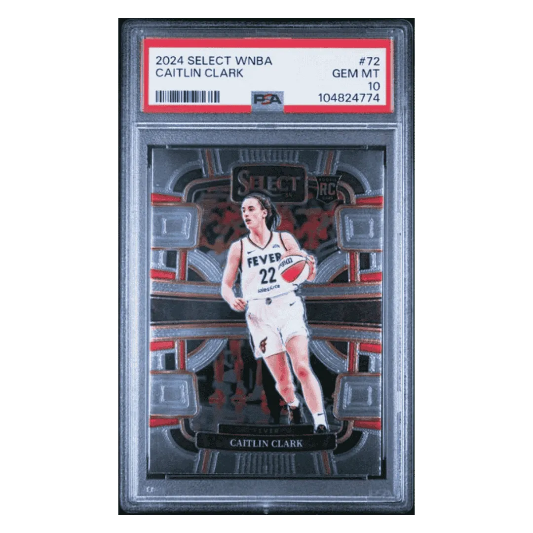 Caitlin Clark PSA 10 2024 Panini Select WNBA Rookie RC Card #72
