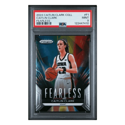 Caitlin Clark PSA 9 2024 Panini Caitlin Clark Collection Fearless Card #F1