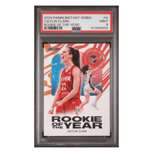 Caitlin Clark PSA 9 2024 Panini Instant WBNA Rookie of the Year Card #A