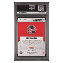 Caitlin Clark PSA 9 2024 Panini Instant WBNA Rookie of the Year Card #A