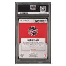 Caitlin Clark PSA 9 2024 Panini Instant WBNA Rookie of the Year Card #A