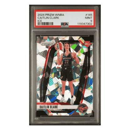 Caitlin Clark PSA 9 2024 Panini WNBA Ice Rookie RC Card #145