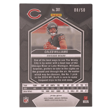 Caleb Williams 2024 Panini Mosaic Purple Prizm Disco Rookie RC #d /50 Card #301