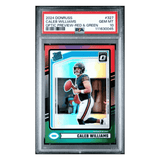 Caleb Williams PSA 10 2024 Panini Donruss Optic Preview Red & Green Rated Rookie Card #327