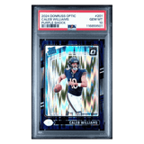 Caleb Williams PSA 10 2024 Panini Donruss Optic Purple Shock Rated Rookie Card #201