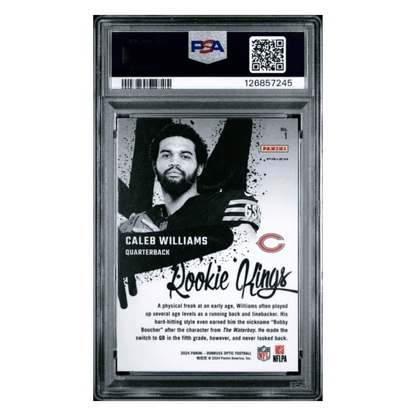 Caleb Williams PSA 10 2024 Panini Donruss Optic Rookie Kings Card #1