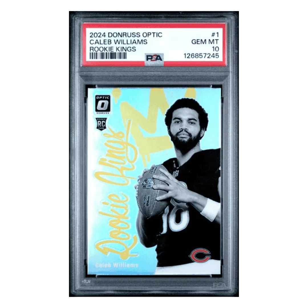 Caleb Williams PSA 10 2024 Panini Donruss Optic Rookie Kings Card #1