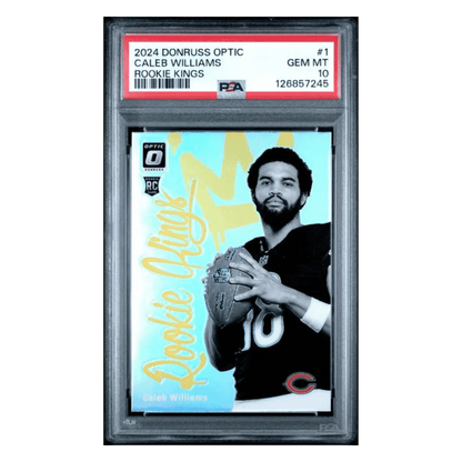 Caleb Williams PSA 10 2024 Panini Donruss Optic Rookie Kings Card #1