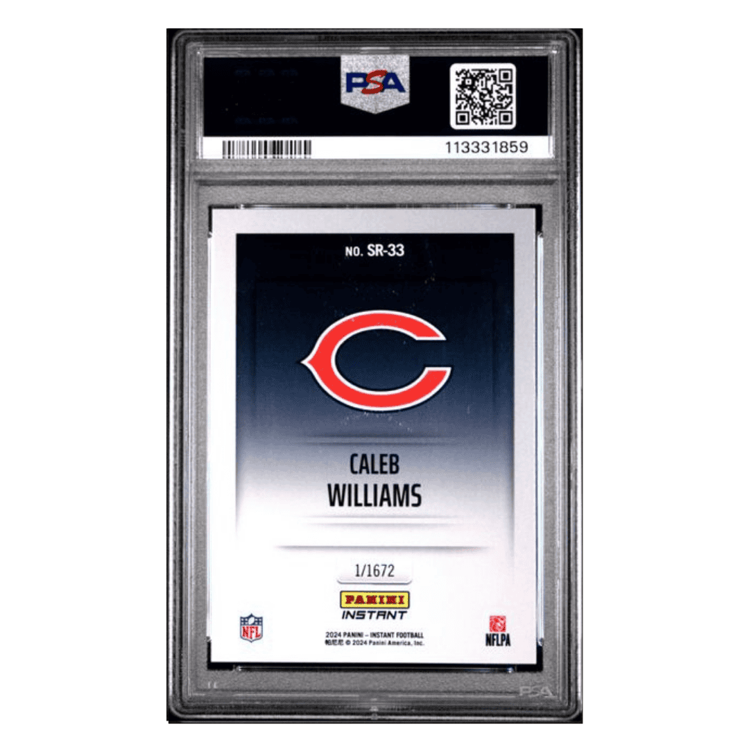 Caleb Williams PSA 10 2024 Panini Instant Studio Rookies Card #SR33