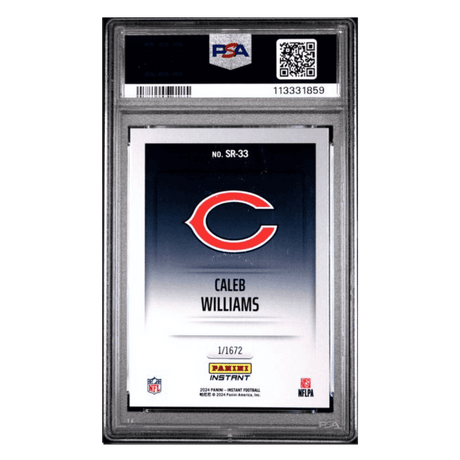 Caleb Williams PSA 10 2024 Panini Instant Studio Rookies Card #SR33